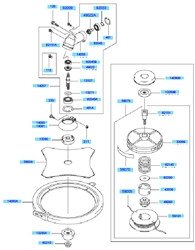 kbh26a cow-handle-brushcutters part diagram