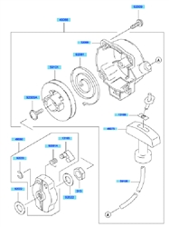 kbh26a cow-handle-brushcutters part diagram