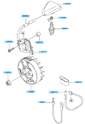 kbh27a cow-handle-brushcutters part diagram