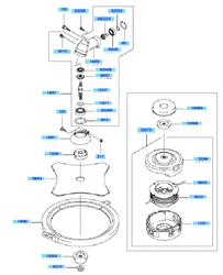 kbh27a cow-handle-brushcutters part diagram