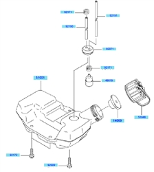 kbh27a cow-handle-brushcutters part diagram