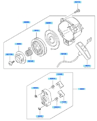 kbh27a cow-handle-brushcutters part diagram