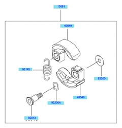 kbh27a cow-handle-brushcutters part diagram