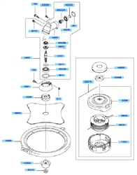 kbh27a cow-handle-brushcutters part diagram