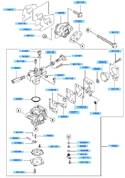 kbh27a cow-handle-brushcutters part diagram