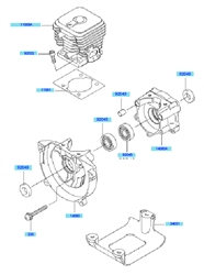 kbh27a cow-handle-brushcutters part diagram