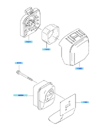 kbh27a cow-handle-brushcutters part diagram