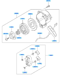 kbh27a cow-handle-brushcutters part diagram