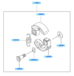kbh27b cow-handle-brushcutters part diagram