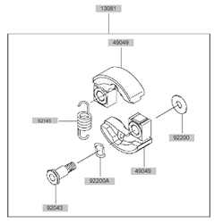 kbh27b cow-handle-brushcutters part diagram