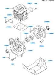 kbh27b cow-handle-brushcutters part diagram