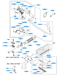 kbh27b cow-handle-brushcutters part diagram