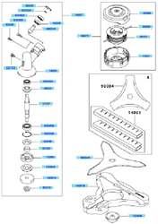 kbh34a cow-handle-brushcutters part diagram