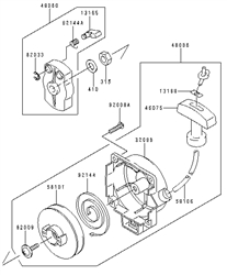 kbh34a cow-handle-brushcutters part diagram