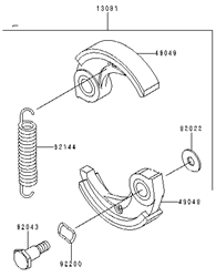 kbh34a cow-handle-brushcutters part diagram