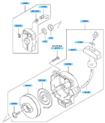 kbh34a cow-handle-brushcutters part diagram