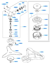 kbh34a cow-handle-brushcutters part diagram