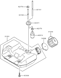 kbh34a cow-handle-brushcutters part diagram