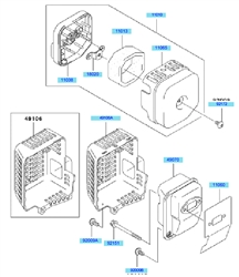 kbh34a cow-handle-brushcutters part diagram