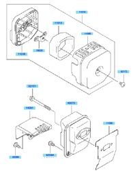 kbh34a cow-handle-brushcutters part diagram