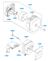kbh34a cow-handle-brushcutters part diagram
