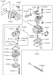 kbh34a cow-handle-brushcutters part diagram