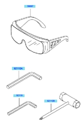 kbh35a cow-handle-brushcutters part diagram