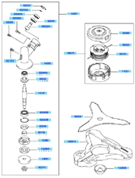 kbh35a cow-handle-brushcutters part diagram