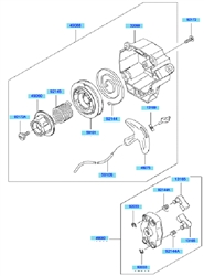 kbh35b cow-handle-brushcutters part diagram