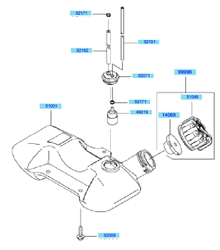 kbh35b cow-handle-brushcutters part diagram