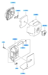 kbh35b cow-handle-brushcutters part diagram