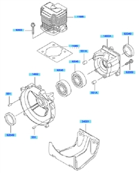 kbh43a cow-handle-brushcutters part diagram