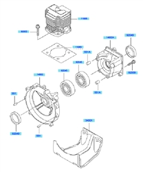 kbh43a cow-handle-brushcutters part diagram