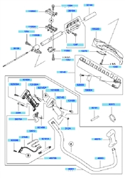 kbh43a cow-handle-brushcutters part diagram