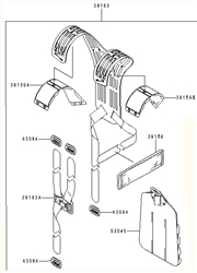 kbh43a cow-handle-brushcutters part diagram