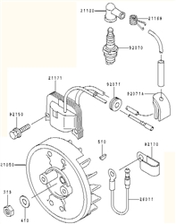 kbh43a cow-handle-brushcutters part diagram