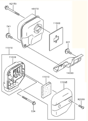 kbh43a cow-handle-brushcutters part diagram