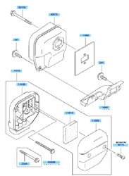 kbh43a cow-handle-brushcutters part diagram