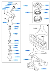 kbh43a cow-handle-brushcutters part diagram