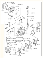 kbh43a cow-handle-brushcutters part diagram