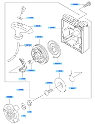 kbh43a cow-handle-brushcutters part diagram