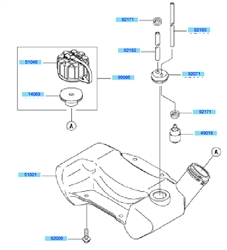 kbh45a cow-handle-brushcutters part diagram