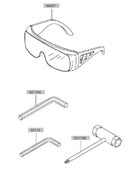 kbh45a cow-handle-brushcutters part diagram