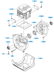 kbh45a cow-handle-brushcutters part diagram