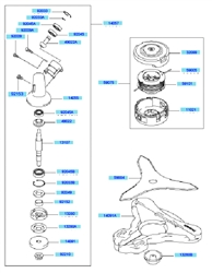 kbh45a cow-handle-brushcutters part diagram