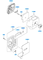kbh45a cow-handle-brushcutters part diagram