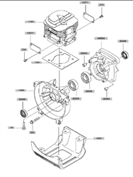 kbh45a cow-handle-brushcutters part diagram
