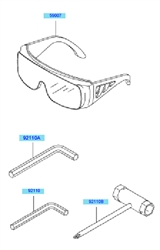 kbh45a cow-handle-brushcutters part diagram