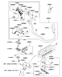 kbh45a cow-handle-brushcutters part diagram