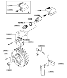 kbh45a cow-handle-brushcutters part diagram